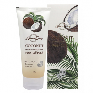 Grace Day Маска-пленка очищающая с кокосом Coconut derma nourishing solution peel-off pack 180 г — Makeup market