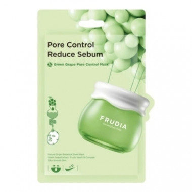 Frudia Маска тканевая для лица с зеленым виноградом Green grape pore control mask 20 мл — Makeup market