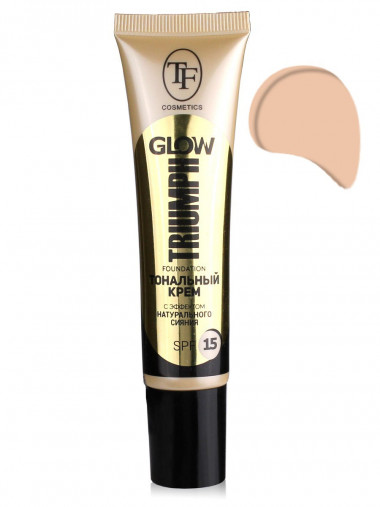 Триумф TF Крем тональный Glow Foundation SPF-15 — Makeup market