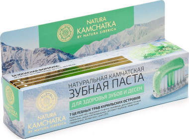 Натура Сиберика Natura Kamchatka Паста зубная для здоровья зубов и десен 7 целебных трав 100 мл — Makeup market