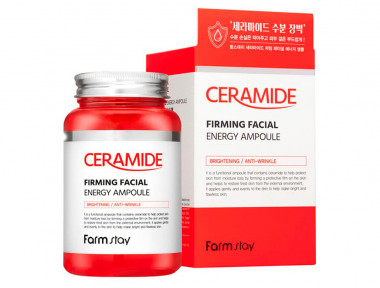 FarmStay Сыворотка ампульная многофункциональная с керамидами Ceramide firming facial energ 250 мл — Makeup market