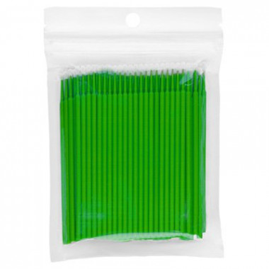 Irisk Микрощеточки в пакете размер М 100 шт 01 зеленые — Makeup market