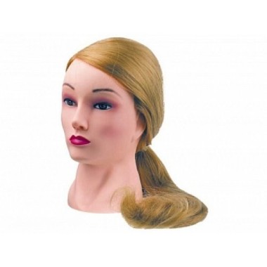 Dewal Голова учебная блондинка, протеиновые волосы 50-60 см — Makeup market