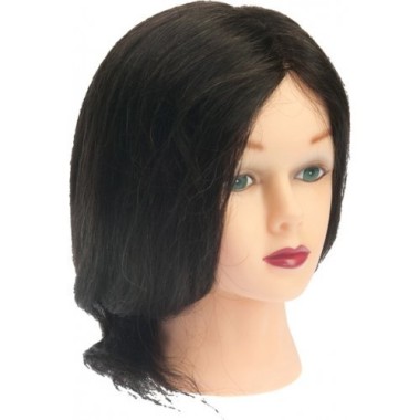 Dewal Голова учебная брюнетка, натуральные волосы 30-40 см — Makeup market