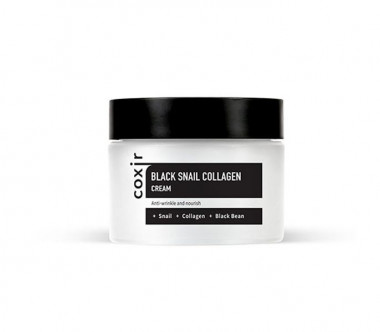 Coxir Крем против морщин с коллагеном и муцином черной улитки Black Snail Collagen Cream 50 мл — Makeup market
