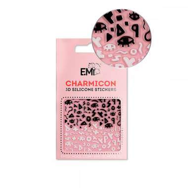 E.Mi. Charmicon 3D Silicone Stickers Тайные символы E.Mi. 119 — Makeup market