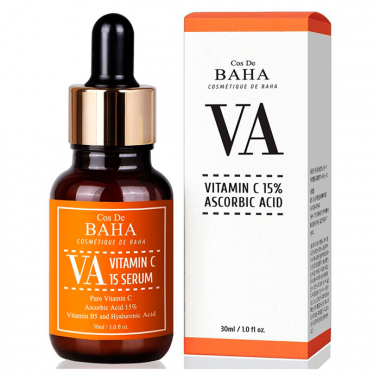 Cos De BAHA Сыворотка осветляющая с витамином С Vitamin C 15% ascorbic acid VA 30 мл — Makeup market