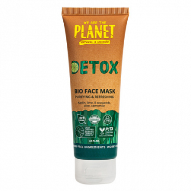 WE ARE THE PLANET Маска для лица очищающая глиняная Detox 75 мл туба — Makeup market