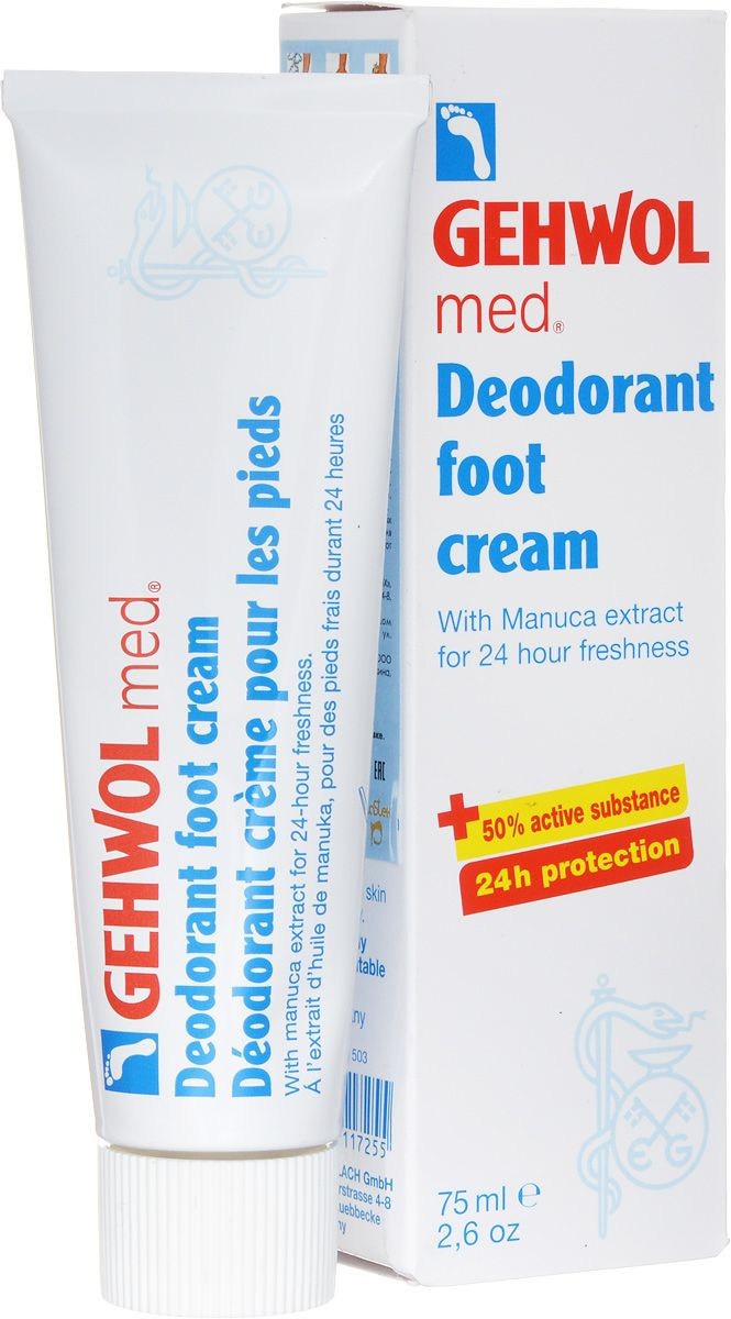 Крем геволь купить. Gehwol med Deodorant foot Cream - крем-дезодорант для ног 75мл. Крем дезодорант Геволь 75мл. Gehwol крем дезодорант 75. Крем Gehwol Footcream 75 мл.