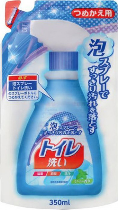 Nihon Sekken Чистящая спрей-пена для туалета Foam spray toilet мягкая упаковка 350 мл — Makeup market