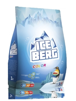 Barhim Iceberg Порошок стиральный Iceberg color 3 кг — Makeup market