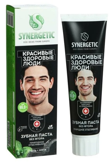 Synergetic Паста зубная Природное отбеливание 100 гр — Makeup market