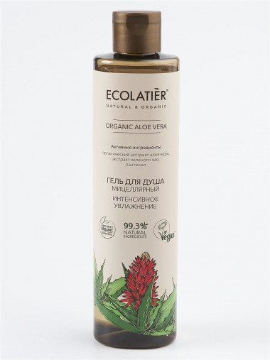 Ecolab Ecolatier Organic Farm GREEN &quot;ALOE VERA&quot; Гель для душа Мицеллярный Интенсивное увлажнение 350 мл — Makeup market