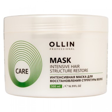 Ollin CARE Интенсивная маска для восстановления волос 500мл — Makeup market
