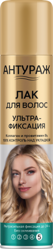 Прелесть Лак Антураж для волос Объем от корней ультрасильной фиксации 250см3 — Makeup market
