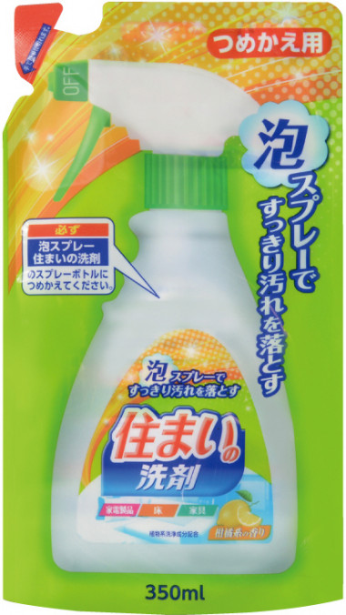 Nihon Sekken Чистящий-полирующий спрей-пена для мебели бытовой техники электроприборов и пола Sumai Clean Spray 350 ml запаска — Makeup market