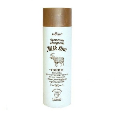 Белита Milk Line Тоник для лица мягкое тонизирование для всех типов кожи Протеины молодости 200 мл — Makeup market