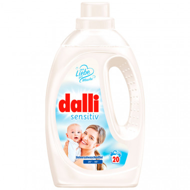 Dalli Сенситив специальное моющее средство для людей с чувствительной кожей для белого и цветного белья 1,1 л  20 стирок — Makeup market