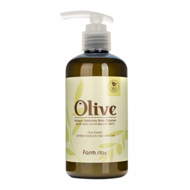 FarmStay Гель для душа увлажняющий с экстрактом оливы Olive moisture balancing body cleanse 250 мл — Makeup market