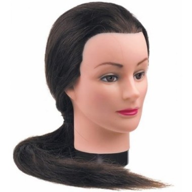 Dewal Голова учебная шатенка, натуральные волосы 50-60 см — Makeup market