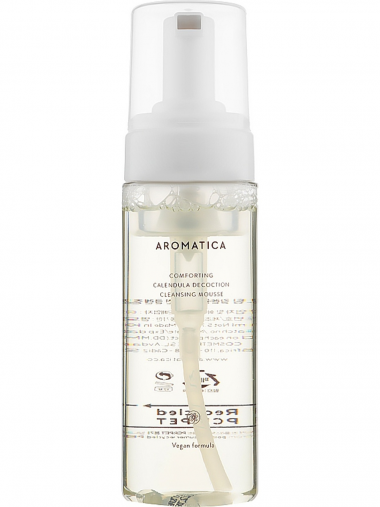 Aromatica Пенка для умывания с календулой Comforting calendula decoction cleansing mousse 170 мл — Makeup market