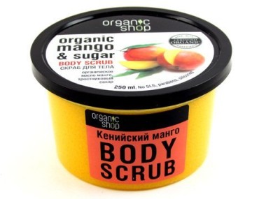 Organic shop Скраб для тела Кенийский манго 250мл — Makeup market