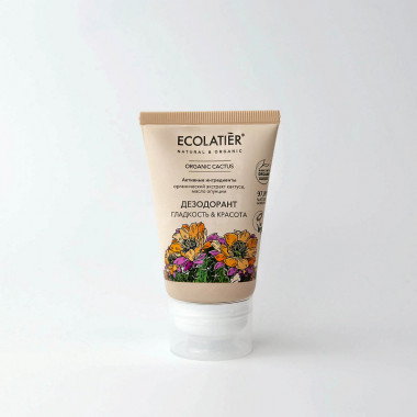 Ecolab Ecolatier Organic Farm GREEN &quot;CACTUS Flower&quot; Дезодорант Гладкость+ Красота 40 мл — Makeup market