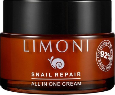 Limoni Snail repair all in one cream Крем для лица восстанавливающий 50мл — Makeup market