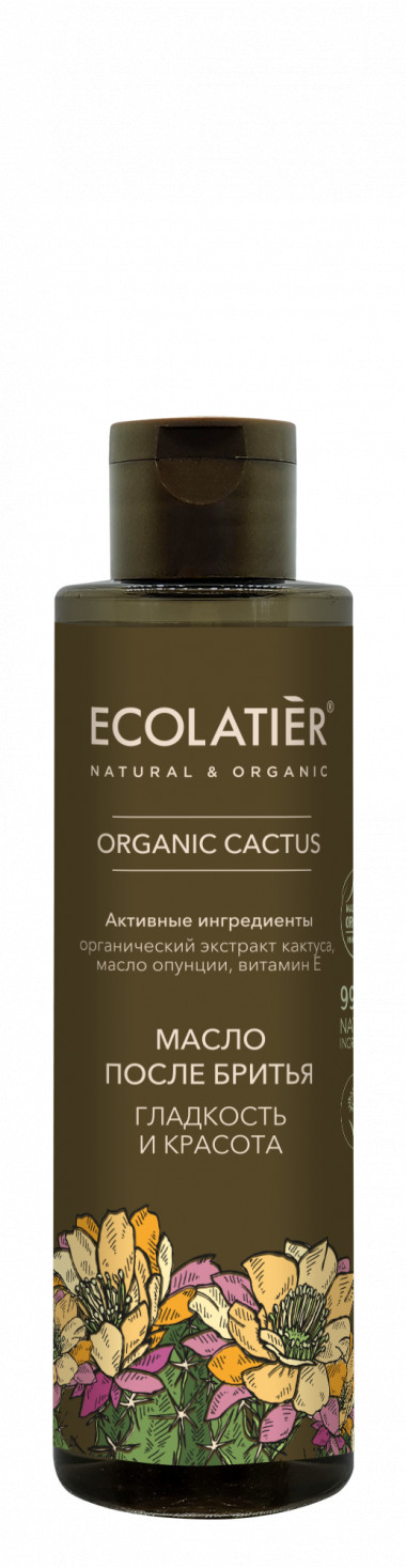 Ecolab Ecolatier Organic Farm GREEN &quot;CACTUS Flower&quot; Масло ПОСЛЕ бритья 110 мл — Makeup market