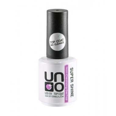 UNO Верхнее покрытие для гель-лака SUPER SHINE без липкого слоя, 15мл. — Makeup market