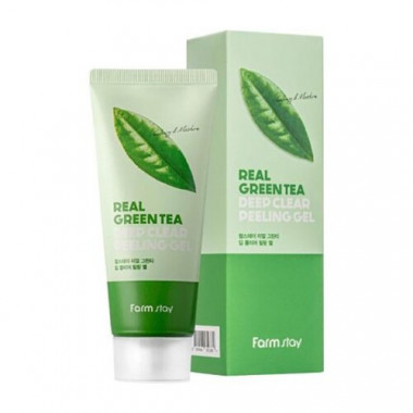 FarmStay Гель отшелушивающий с экстрактом зеленого чая  Green tea deep clear peeling gel 100 мл — Makeup market