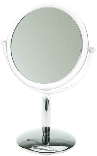 Dewal Зеркало косметическое пластик серебро 15x21,5 см — Makeup market