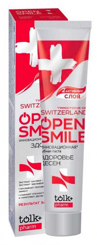 Весна Tolk Зубная паста Open smile инновационная Traditions Of Switzerland 100 г  — Makeup market