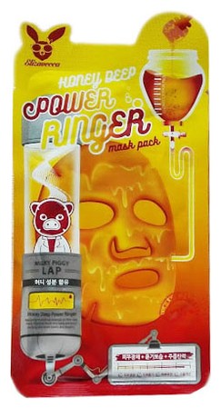 Elizavecca Тканевая маска для лица Медовая Honey Deep Power Ringer mask pack 23 мл — Makeup market