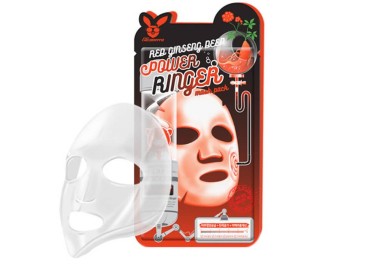 Elizavecca Тканевая маска для лица с Красным Женьшенем Red gInseng Deep Power Ringer mask pack 23 мл — Makeup market