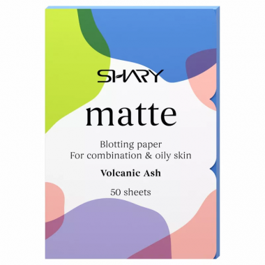 Shary Салфетки матирующие для комбинированной жирной кожи лица Вулканический пепел 12 гр — Makeup market