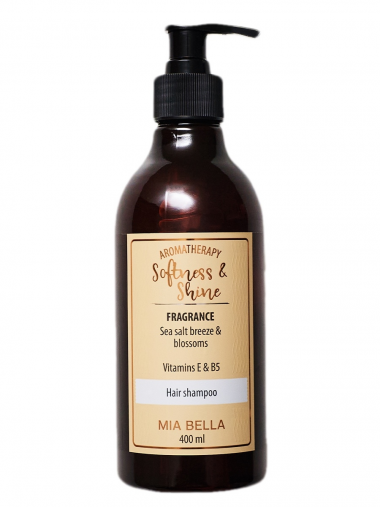 Mia Bella Шампунь для волос Softness&amp;Shine 400 мл с дозатором — Makeup market