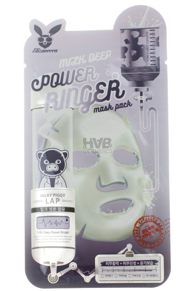 Elizavecca Тканевая маска для лица с Молоком Milk Deep Power Ringer mask pack 23 мл — Makeup market