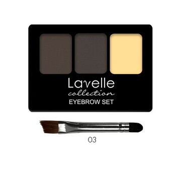 LavelleCollection Набор для бровей 2 цвета с воском 03 коричневый BS01-03 — Makeup market