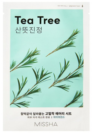 Missha Маска для лица с экстрактом чайного дерева Airy fit sheet mask red tea tree 19 г — Makeup market