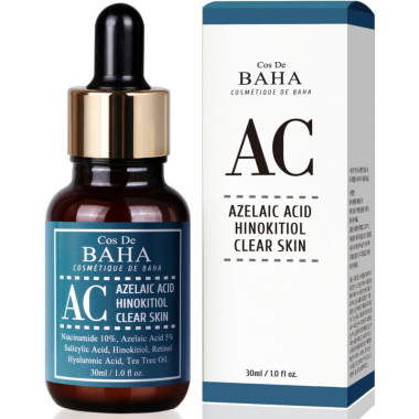 Cos De BAHA Сыворотка с азелаиновой кислотой Azelaic acid hinokitiol clear skin serum AC 30 мл — Makeup market
