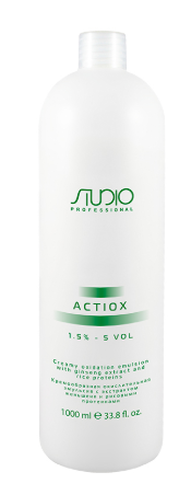Kapous Studio Professional Кремообразная окислительная эмульсия 1,5% ActiOx с экстрактом женьшеня и рисовыми протеинами 1000мл — Makeup market