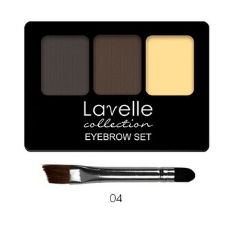 LavelleCollection Набор для бровей 2 цвета с воском 04 светло коричневый BS01-04 — Makeup market