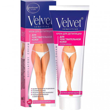 Velvet Крем для депиляции для чувствительной кожи и зоны бикини 100 мл — Makeup market