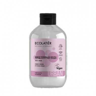 Ecolab Ecolatier Urban Вода мицеллярная для снятия макияжа Чай матча&amp;Бамбук 600 мл — Makeup market