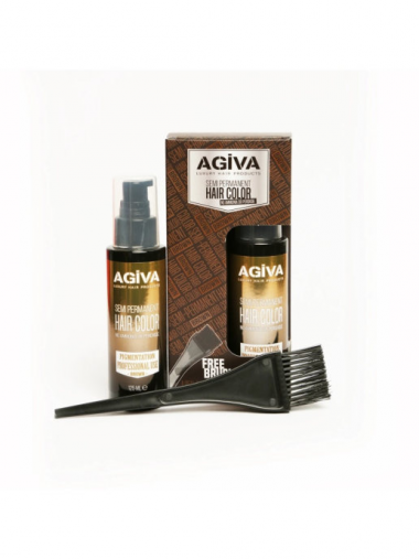 Agiva Краска для волос и бороды коричневый цвет 125 мл — Makeup market