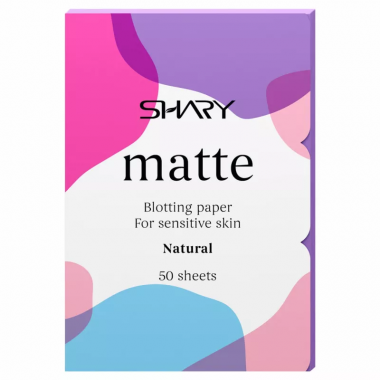 Shary Салфетки матирующие для чувствительной кожи лица Натуральные 12 гр — Makeup market