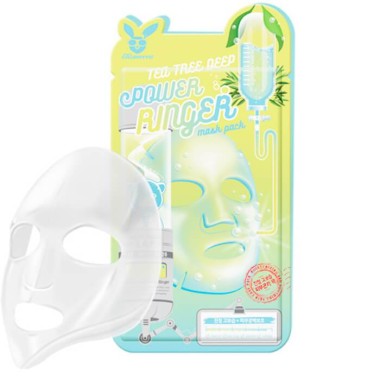 Elizavecca Тканевая маска для лица Чайное Дерево Tea Tree Deep Power Ringer mask pack 23 мл — Makeup market