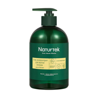 Naturtek Гель для мытья посуды концентрированный гипоаллергенный Дыня и Авокадо 0,4л с дозатором — Makeup market