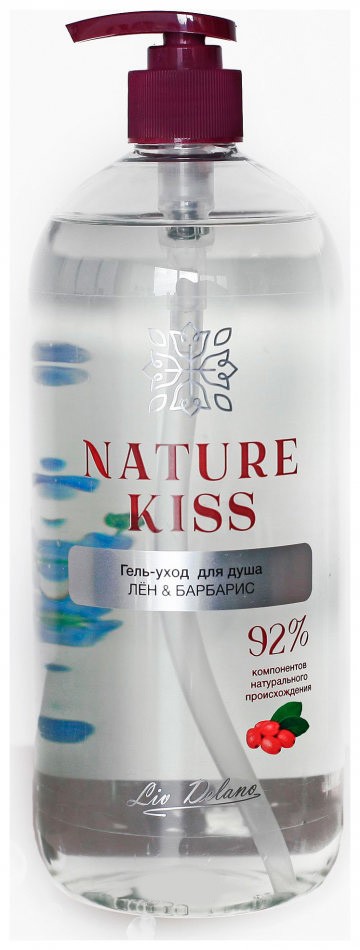 Liv Delano Sun Of Life Nature kiss Гель-уход для душа Лён и Барбарис 1000 мл — Makeup market